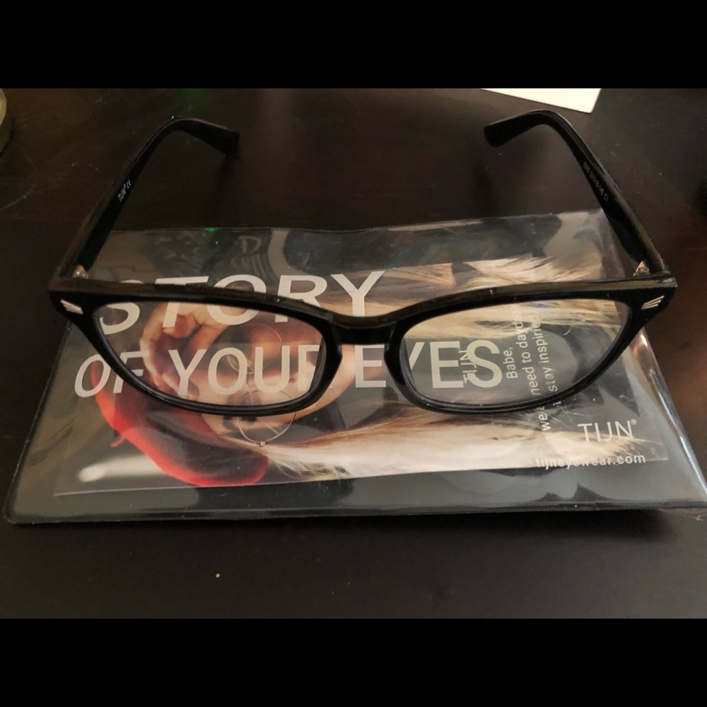 Blue lens glasses!